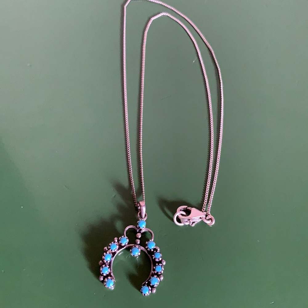 Sterling Silver Naja Necklace w/ Turquoise